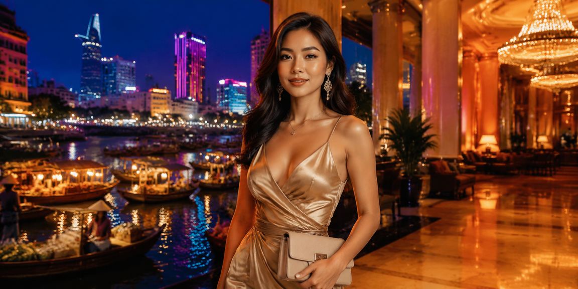Người chơi tại TP. Hồ Chí Minh theo dõi cá cược thể thao trực tuyến dưới ánh đèn neon về đêm